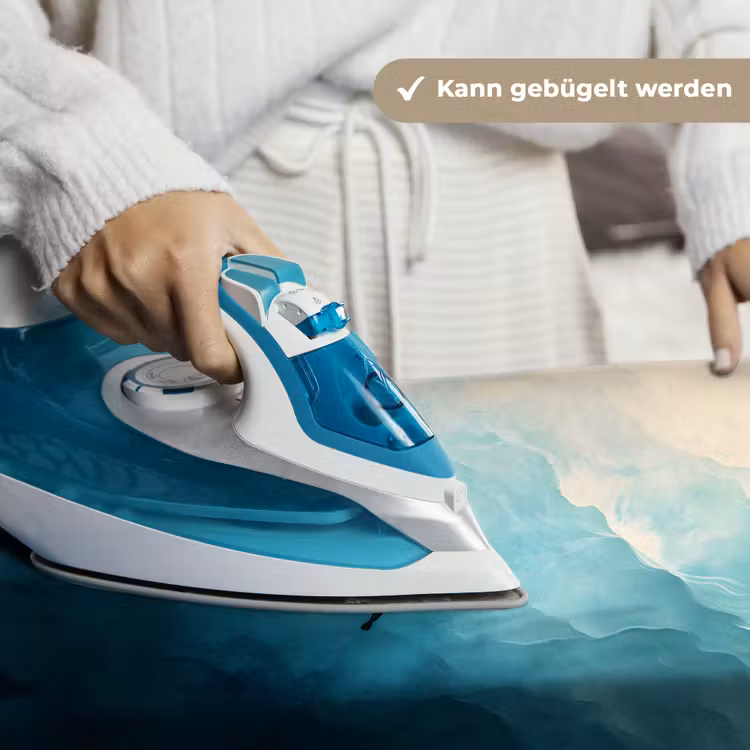 Zee - Silhouet - Abstract - Blauw Wandkleed katoen klein -tsfeer9_DE
