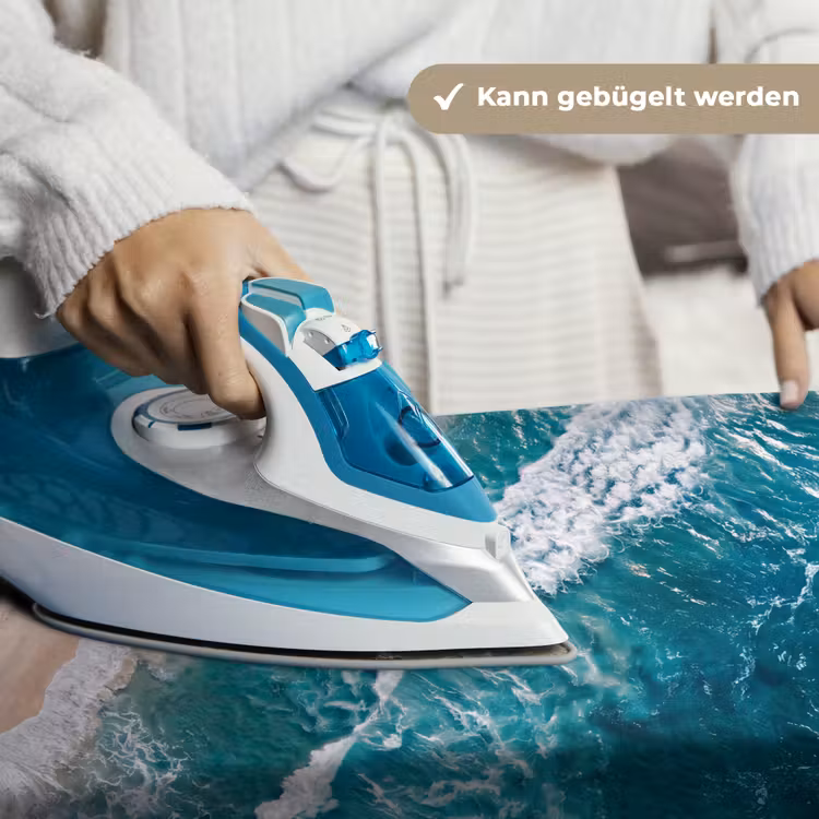 Zee - Strand - Golven - Natuur - Blauw Wandkleed katoen klein -tsfeer9_DE