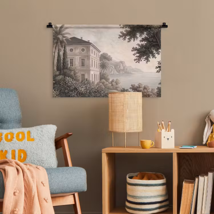 Zee - Villa - Beige Wandkleed katoen klein -wsfeer4_kind