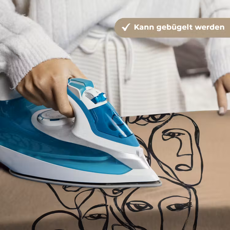 Gezichtenzee - Lijntekening - Abstract Wandkleed katoen klein -tsfeer9_DE