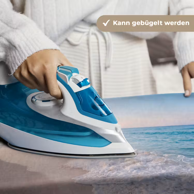 Zee - Golven - Strand - Natuur - Wit Wandkleed katoen klein -tsfeer9_DE