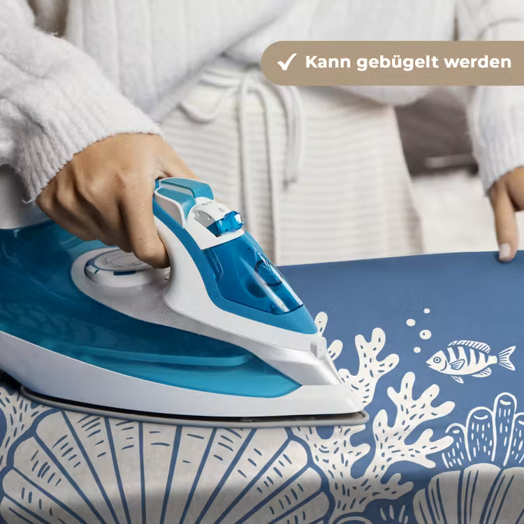 Zeeleven - Koraal - Schelp - Vis - Illustratie - Onderwater Wandkleed katoen klein -tsfeer9_DE