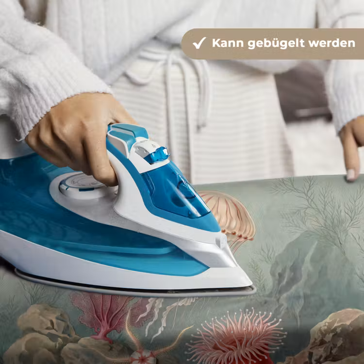 Zeeleven - Kwal - Onderwater - Illustratie - Beige Wandkleed katoen klein -tsfeer9_DE