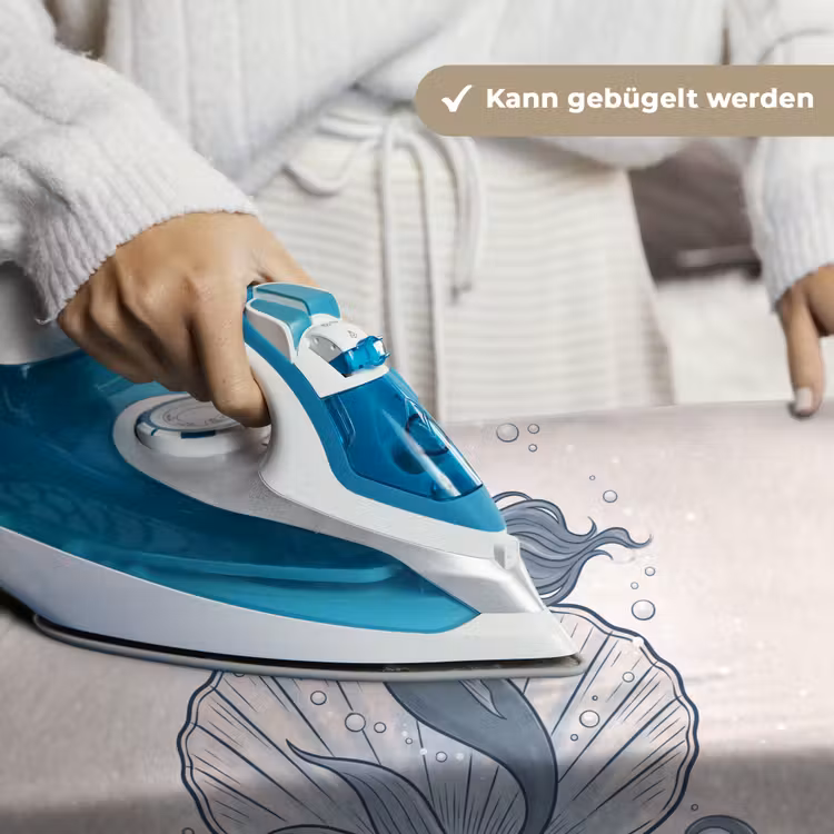 Zeemeermin - Schelp - Zee - Fantasie - Blauw Wandkleed katoen klein -tsfeer9_DE