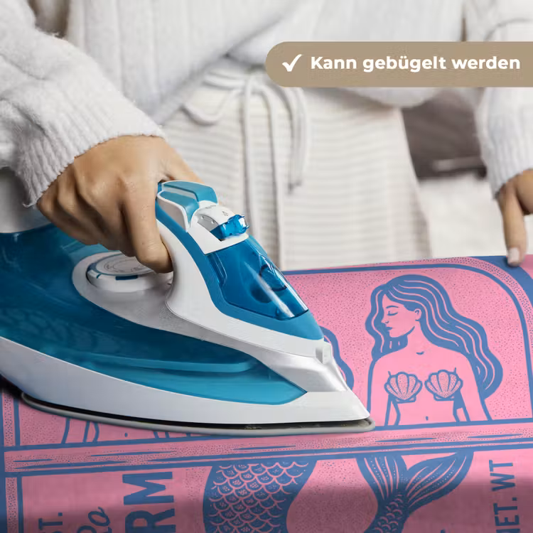 Meermin - Sardineblik - Illustratie - Roze - Retro Wandkleed katoen klein -tsfeer9_DE