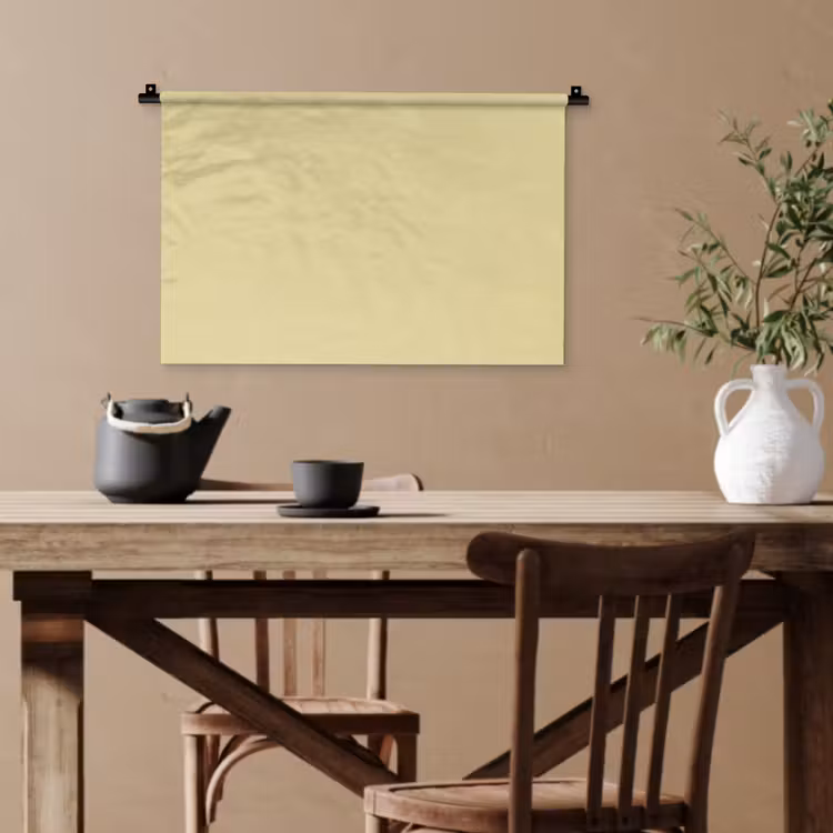 Mellow - Touch - Geel Wandkleed katoen klein 269 -sfeer6