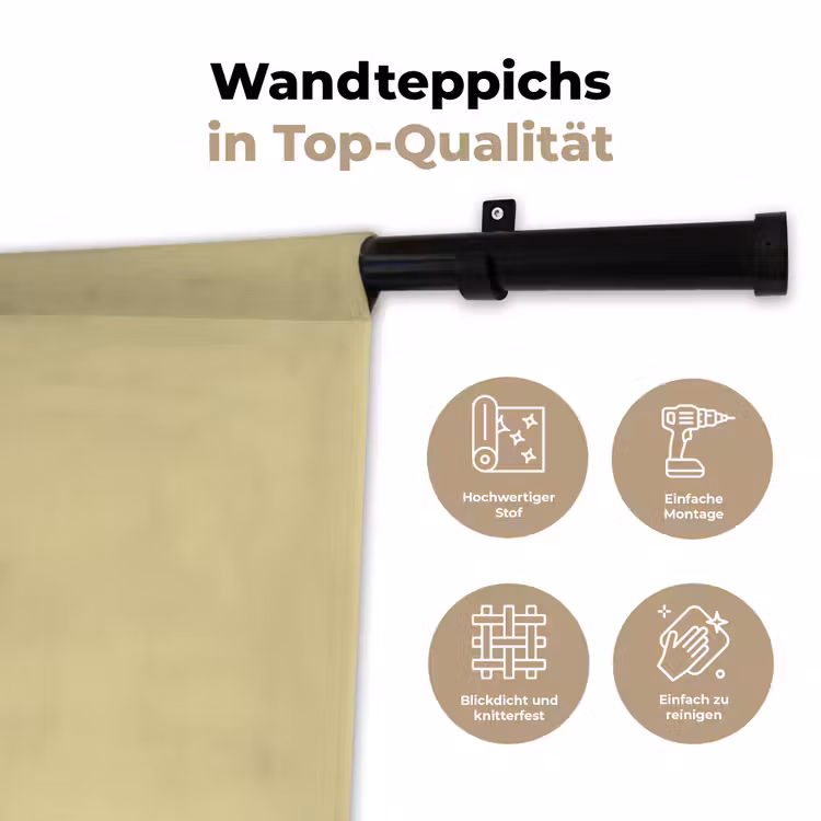 Mellow - Touch - Geel Wandkleed katoen klein 269 -tsfeer2_DE