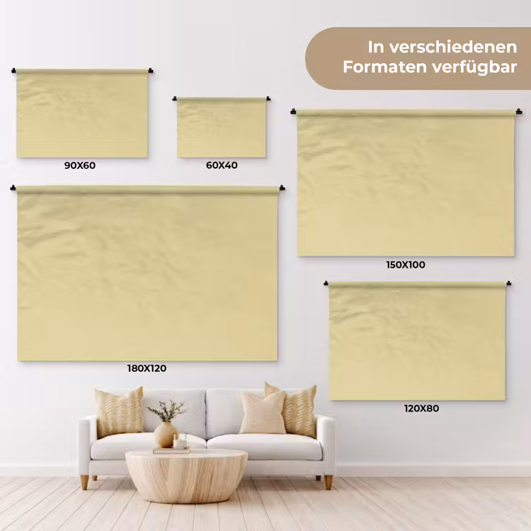 Mellow - Touch - Geel Wandkleed katoen klein 269 -tsfeer8_DE