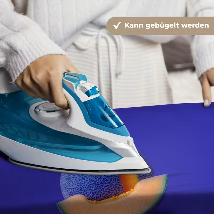 Meloen - Blauw - Oranje - Kunstzinnig Wandkleed katoen klein -tsfeer9_DE