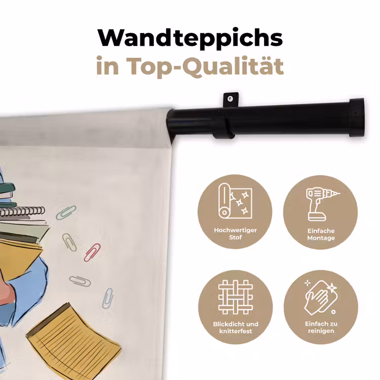 Mens - Kantoorartikelen - Werk - Modern Wandkleed katoen klein -tsfeer2_DE