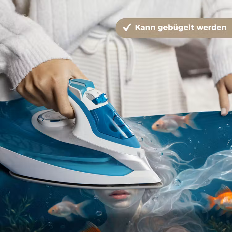 Mens - Onderwater - Vis - Modern - Blauw Wandkleed katoen klein -tsfeer9_DE