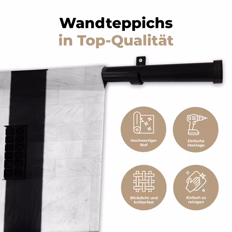 Mensen - Schaduw - Dans - Zwart-wit - Liefde Wandkleed katoen klein -tsfeer2_DE