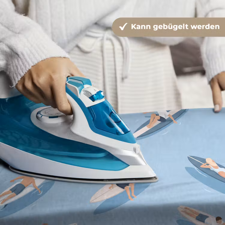 Mensen - Surfen - Water - Zomer - Illustratie Wandkleed katoen klein -tsfeer9_DE
