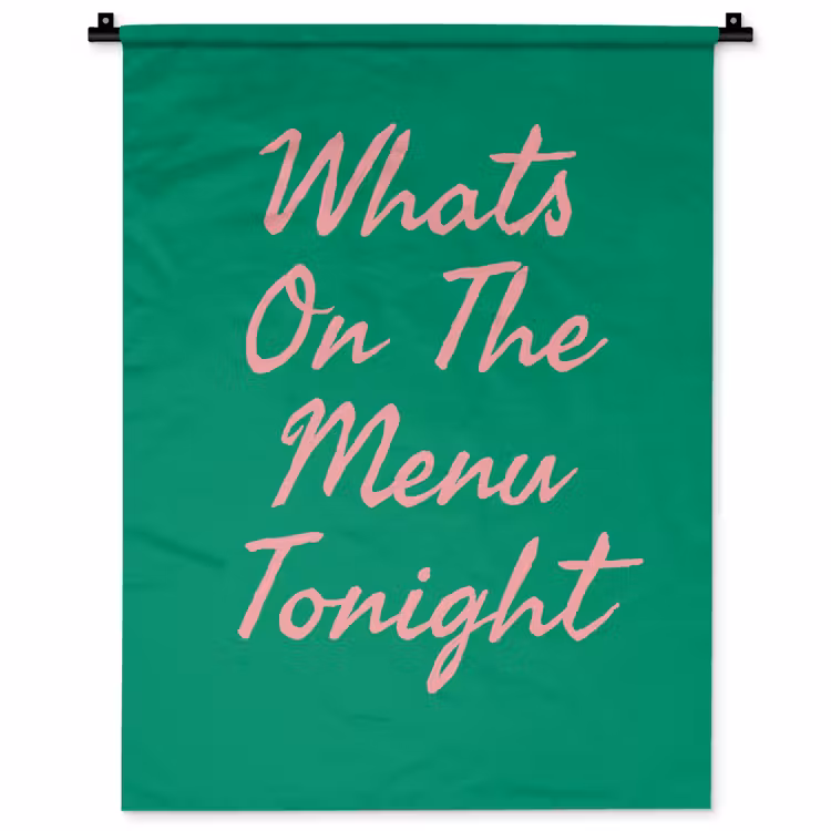 Menu - Quote - Roze Wandkleed katoen klein -zz3d
