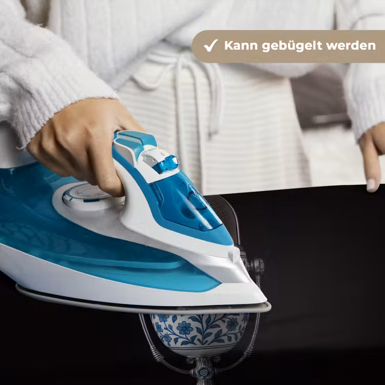 Microfoon - Delfts blauw - Muziek Wandkleed katoen klein -tsfeer9_DE