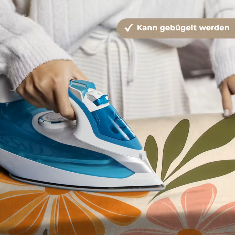 Minimalistisch - Bloemen - Bladeren - Roze Wandkleed katoen klein -tsfeer9_DE