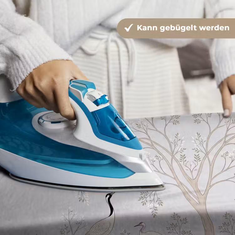 Minimalistisch - Kraanvogels - Blauw Wandkleed katoen klein -tsfeer9_DE