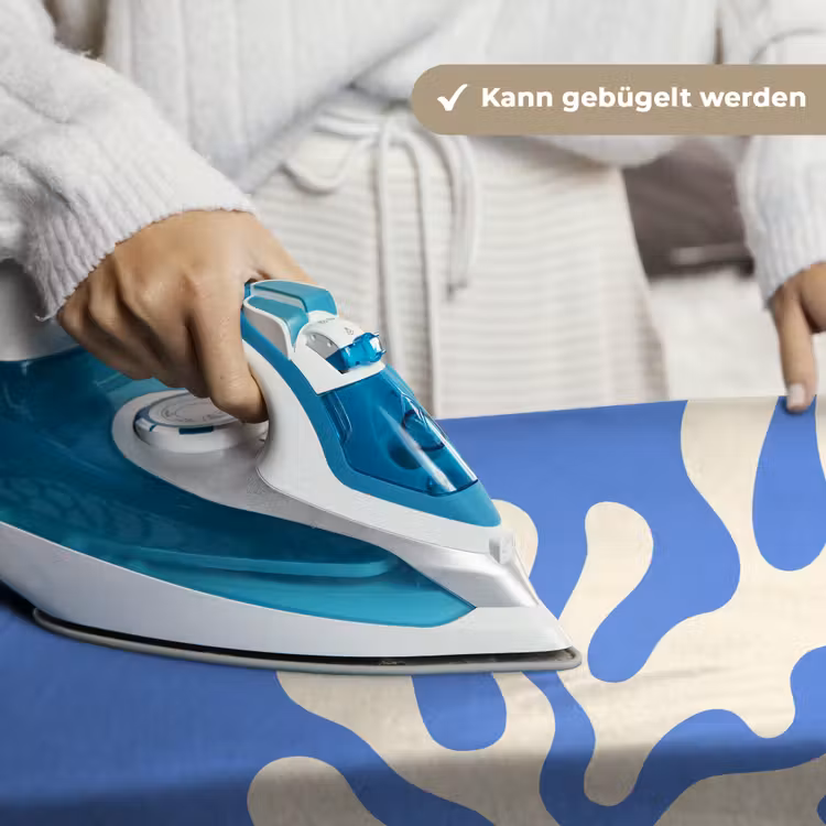 Minimalistisch - Organisch patroon - Blauw Wandkleed katoen klein -tsfeer9_DE
