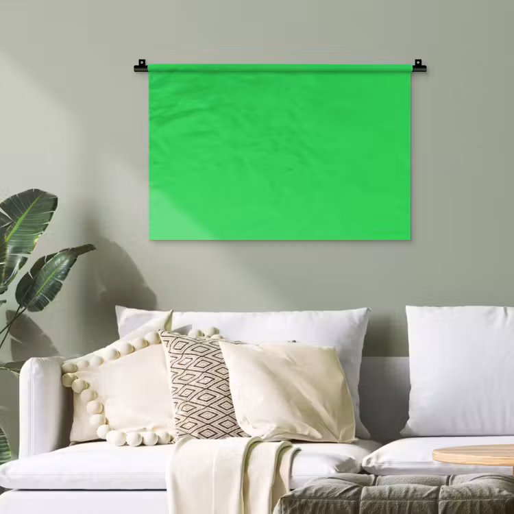 Mint - Green - Groen Wandkleed katoen klein 269 -sfeer7