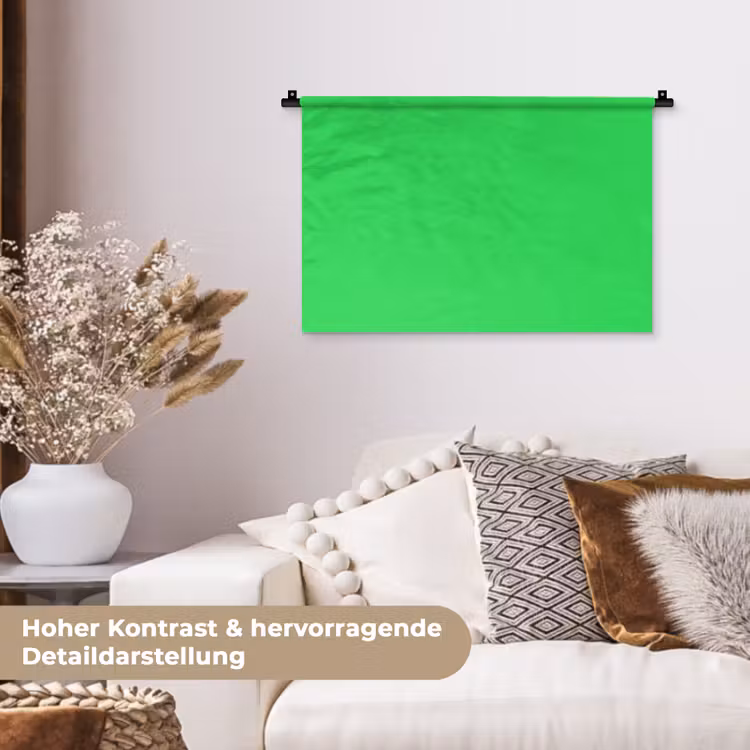 Mint - Green - Groen Wandkleed katoen klein 269 -tsfeer1_DE