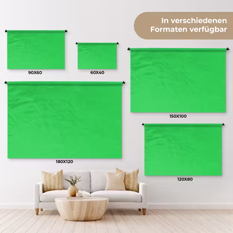 Mint - Green - Groen Wandkleed katoen klein 269 -tsfeer8_DE