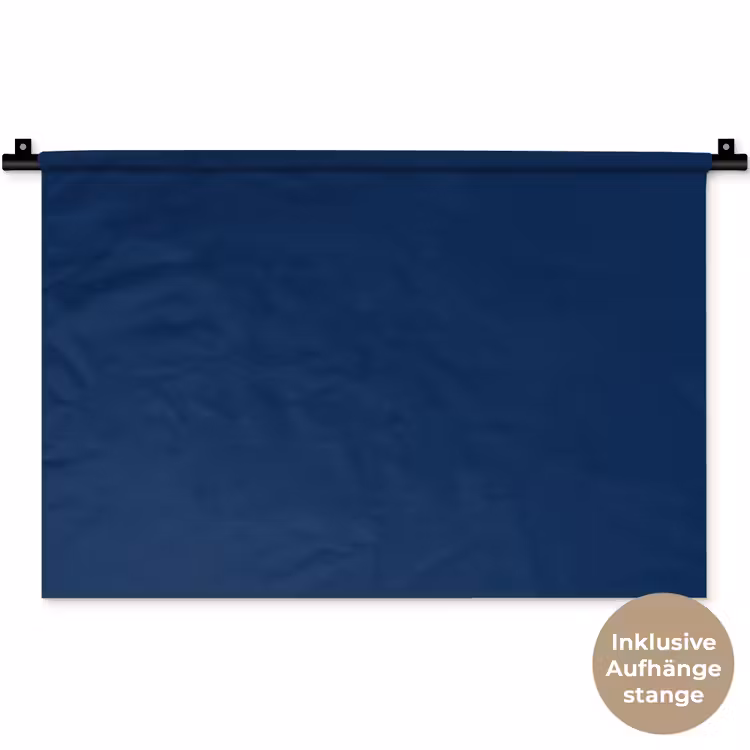 Midnight - Navy - Blauw Wandkleed katoen klein 269 -t3d_DE