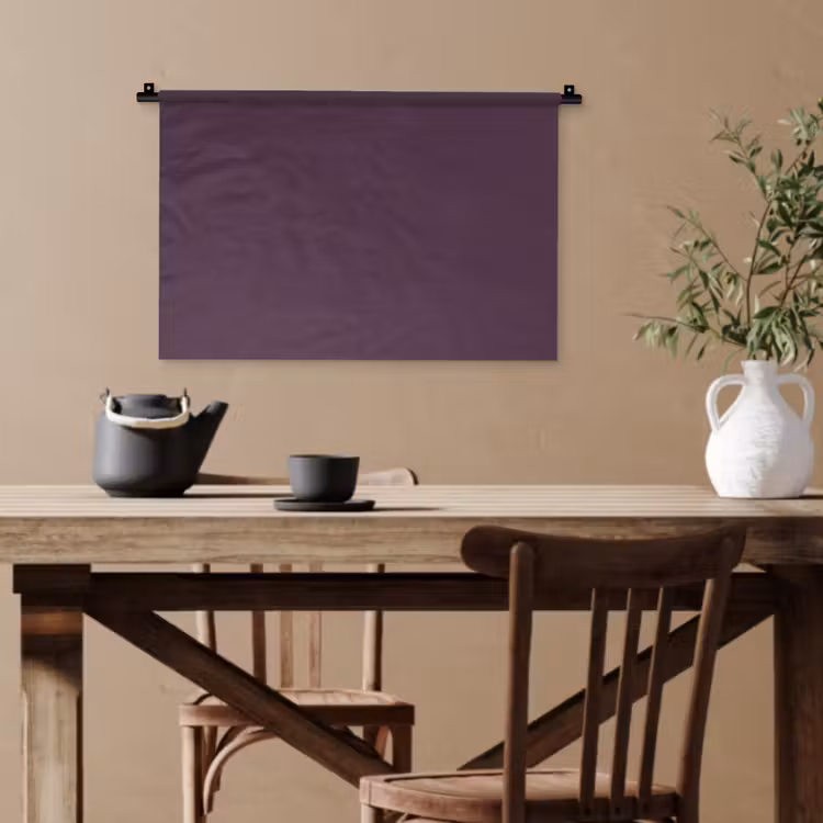 Midnight - Plum - Paars Wandkleed katoen klein 269 -sfeer6