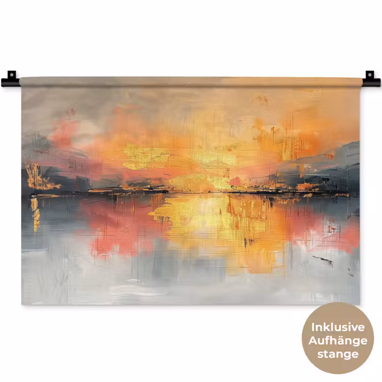 Modern - Abstract - Goud - Roze Wandkleed katoen klein -t3d_DE