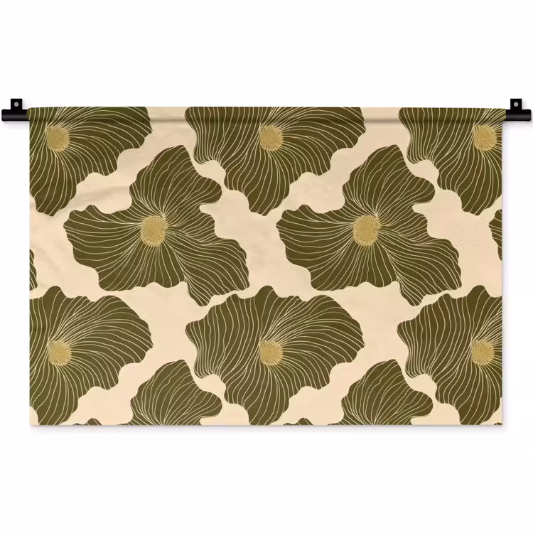 Modern - Abstract - Groen Wandkleed katoen klein 269 -zz3d