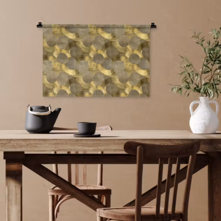 Modern - Geometrisch - Goud Wandkleed katoen klein 269 -sfeer6