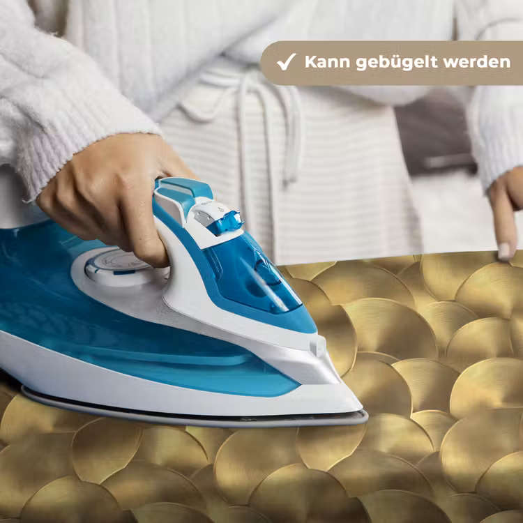Modern - Cirkel - Goud Wandkleed katoen klein 269 -tsfeer9_DE