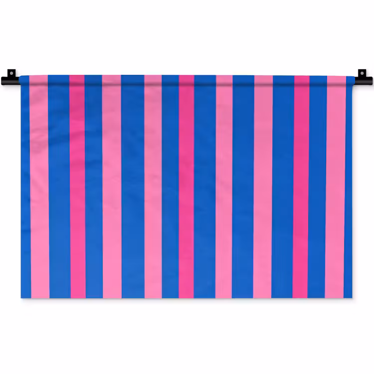 Modern - Optisch - Roze Wandkleed katoen klein 269 -zz3d