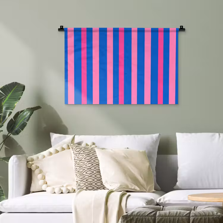 Modern - Optisch - Roze Wandkleed katoen klein 269 -sfeer7