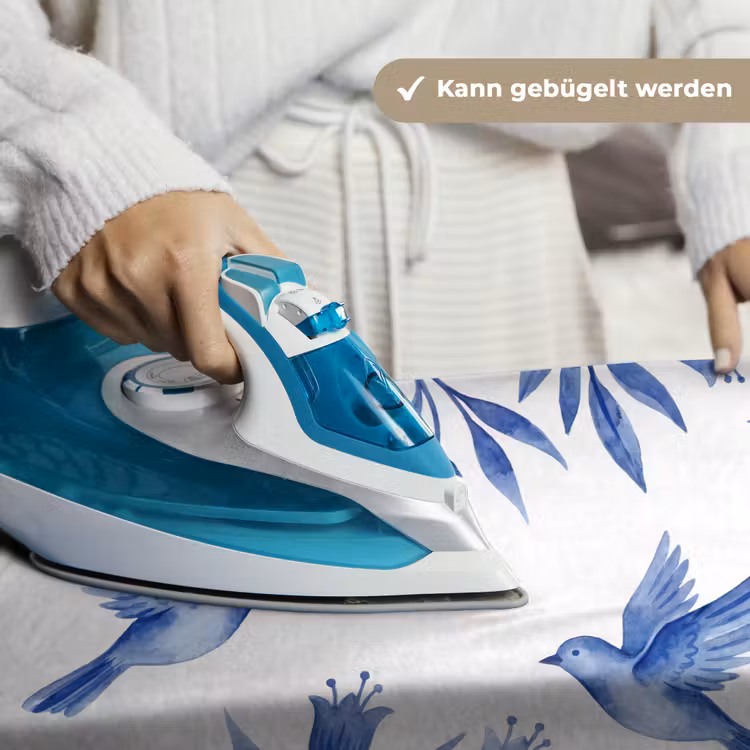 Modern - Vogels - Delfts - Blauw Wandkleed katoen klein -tsfeer9_DE