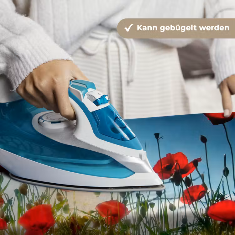 Klaprozen - Toscane - Zon - Rood - Blauw Wandkleed katoen klein -tsfeer9_DE