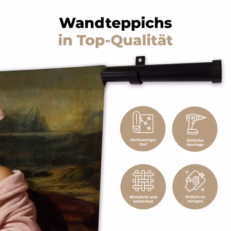Mona - Klassiek - Roze Wandkleed katoen klein -tsfeer2_DE