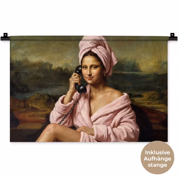 Mona - Klassiek - Roze Wandkleed katoen klein -t3d_DE