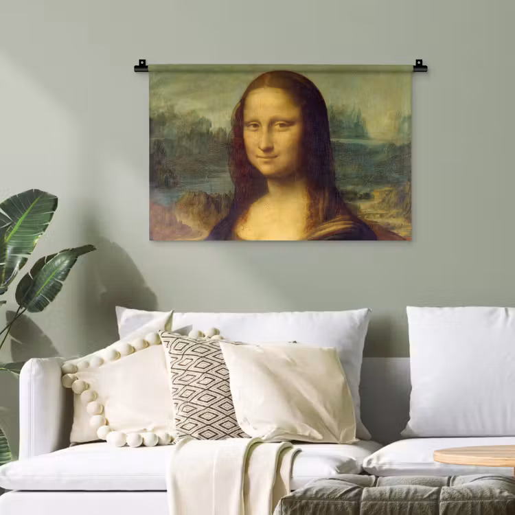 Mona Lisa - Leonardo da Vinci Wandkleed katoen klein -sfeer7