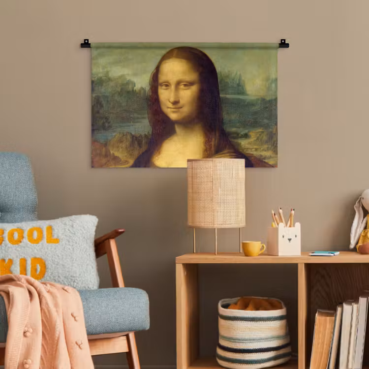 Mona Lisa - Leonardo da Vinci Wandkleed katoen klein -wsfeer4_kind