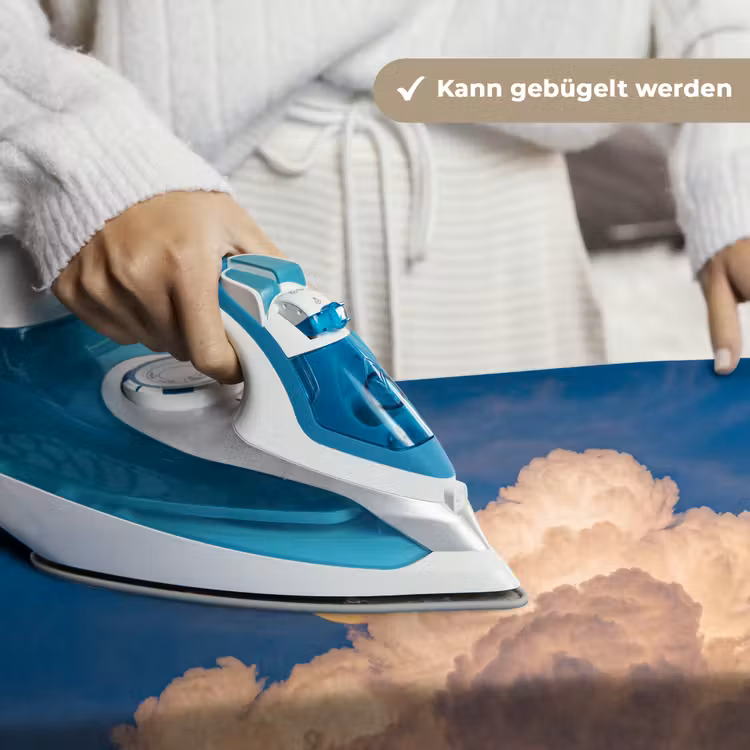 Maan - Wolken - Natuur - Oranje Wandkleed katoen klein -tsfeer9_DE