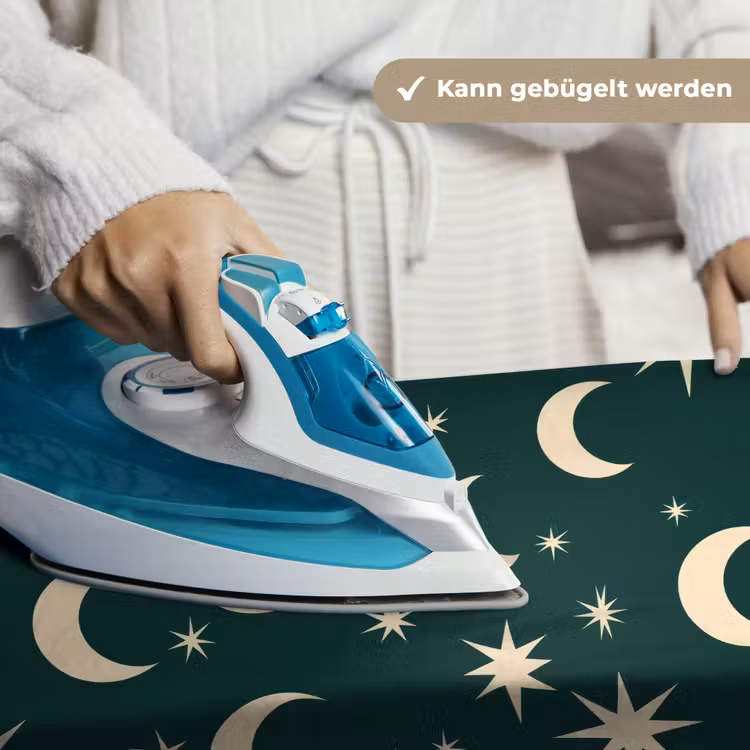 Manen - Sterren - Groen Wandkleed katoen klein 269 -tsfeer9_DE