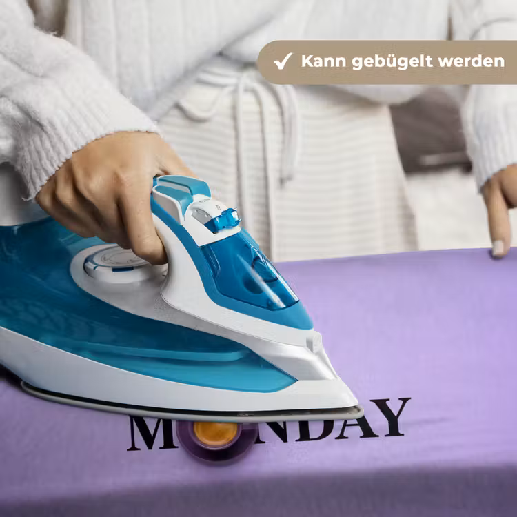 Maandag - Mok - Koffie - Paars Wandkleed katoen klein -tsfeer9_DE
