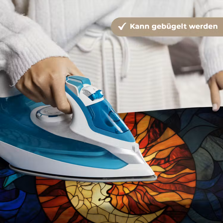 Mozaïek - Glas - Maan - Donkerblauw Wandkleed katoen klein -tsfeer9_DE