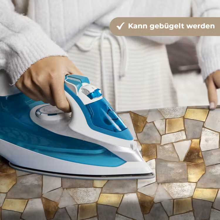 Mozaïek - Marmer - Goud Wandkleed katoen klein 269 -tsfeer9_DE