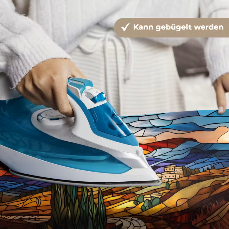Mozaïek - Zon - Landschap - Dorp Wandkleed katoen klein -tsfeer9_DE