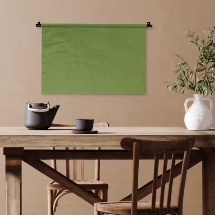 Moss - Green - Groen Wandkleed katoen klein 269 -sfeer6