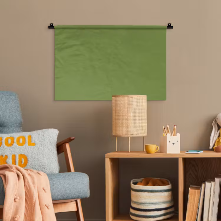 Moss - Green - Groen Wandkleed katoen klein 269 -wsfeer4_kind