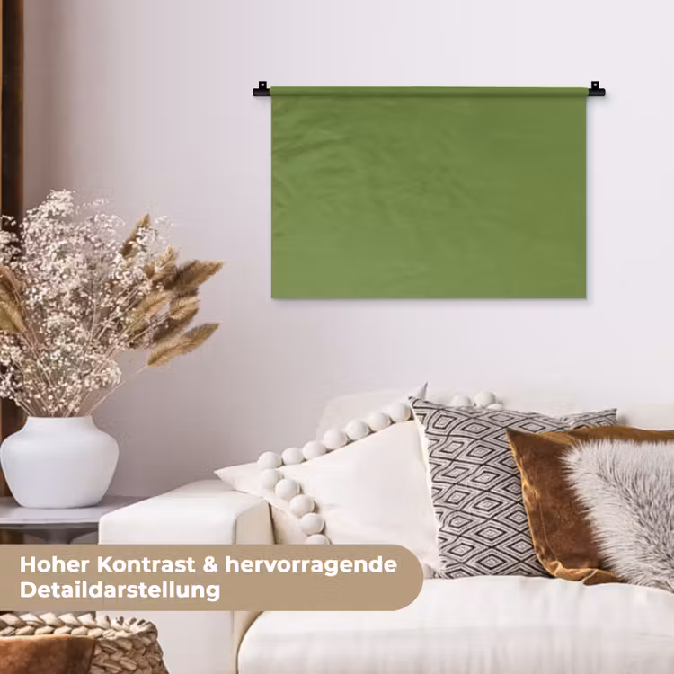 Moss - Green - Groen Wandkleed katoen klein 269 -tsfeer1_DE