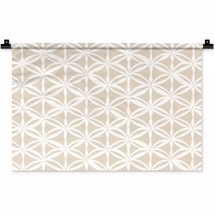 Motief - Modern - Beige Wandkleed katoen klein 269 -zz3d
