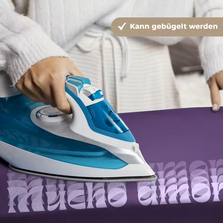 Mucho amor - Paars - Grafisch Wandkleed katoen klein -tsfeer9_DE